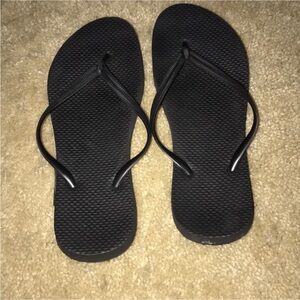 Black thong Flip Flops size 9/10